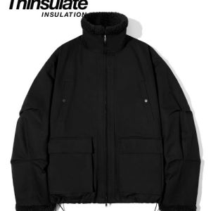 [파르티멘토] 3M 신슐레이트 보아 플리스 무톤 자켓 블랙 DP-1083 BK