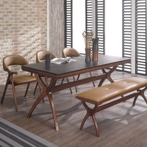 로드퍼니처/ 나르샤 화산석 식탁세트/4인용/6인용/원목