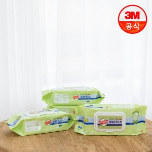 스카치브라이트 3M 대형 베이직 물걸레 청소포 더블액션 30매 X 4팩/도톰 집먼지 습기제거