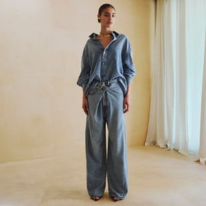 다크파크 키아누 텐셀 데님 루쉬 셔츠 WSH16 TBL01W021