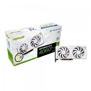 MANLI 지포스 RTX 4060 Ti Polar Fox D6 8GB TWIN FAN White 대원씨티에스
