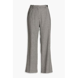 마쥬 Pleated houndstooth tweed wide-leg pants