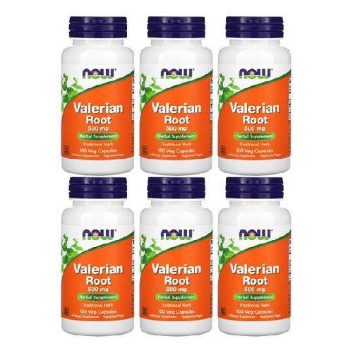 6개 Now Foods 나우푸드 발레리안 루트 500mg 100 베지캡슐