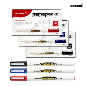 모나미 네임펜 X 1타 12개입 가늘고 섬세한 필기용
