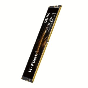 H-Flash 16GB DDR4 RAM - 3200MHz 고성능 UDIMM 메모리 모듈, 데스크탑 컴퓨터용, 내마모성 골든 핑거 디자인, 강한 부식 저항성 및 더 나은 전도성