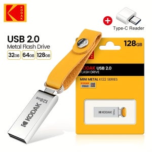 코닥 K122 펜드라이브 플래시 드라이브 32GB 64GB 128GB TYPE-C 펜 드라이브 U 디스크 타입-C 어댑터용