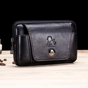 진짜 가죽 휴대폰 포크, 중립적인 소가죽 허리 가방, 벨트 착용 가능, 작업 현장 작업, 패션 허리 가방, 휴대폰 케이스, 데이, 교사 데이, 학교로 돌아가기, 졸업 및 크리스마스