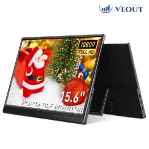 15.6인치 휴대용 모니터, USB-C, Freesync HDTV 게임 모니터로, 스탠드가 있는 1920 * 1080P IPS 노트북 모니터, 여행 및 사무실 사용을 위한