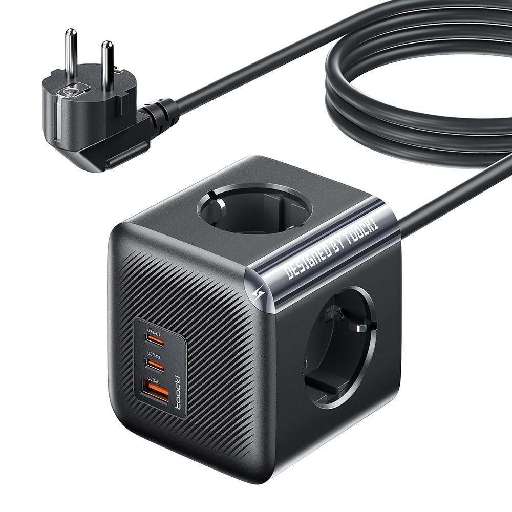 TOOCKI GaN PPS 3포트 2C1A 초고속 충전 4구 4000W 고용량 큐브 멀티탭 (20,900원) (무료)