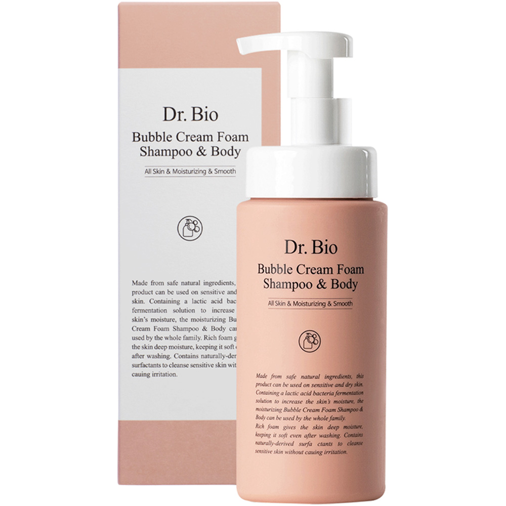 닥터<b>바이오</b> 버블크림폼 샴푸 앤 <b>바디</b>  410ml, 1개