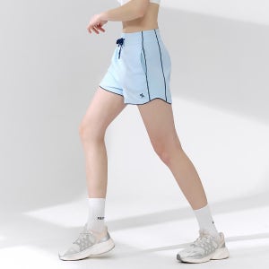 배색 파이핑 커브 쇼츠 리버블루