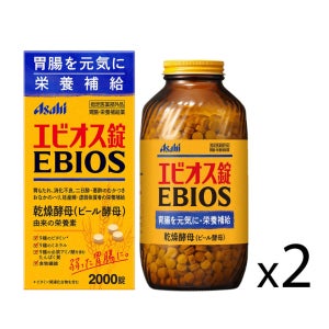 아사히 [무료배송] 아사히 에비오스 2000정 2개세트