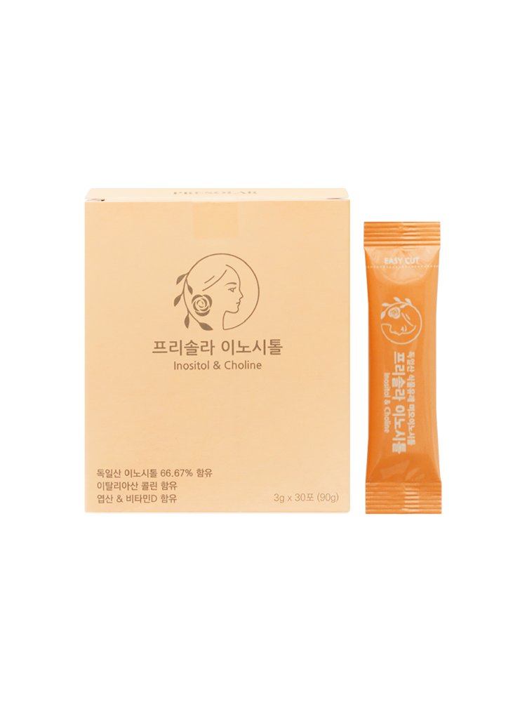 <b>프리솔라</b> 콜린 이노시톨 미오이노시톨 비타민D 엽산 임신준비 유기농 이눌린  1개  90g