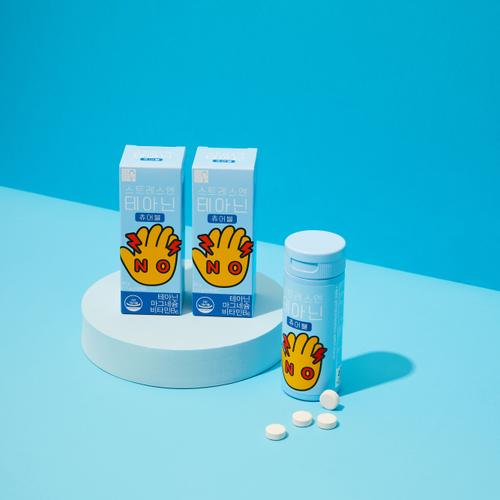 <b>래오이경제 스트레스</b>엔 테아닌 츄어블 1박스 (1.5g*60정) 스트레스케어