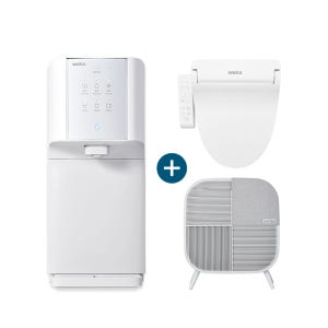 교원 웰스 정수기 + 비데 + 공기청정기 할인 렌탈 직수 살균 어린이 화장실 미세먼지 WQ672+BN150+AP107 셀프관리 60개월약정