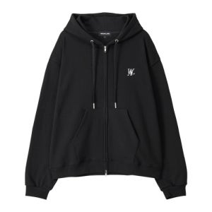 [우알롱] Signature hood zip-up - BLACK WL230JHZ01UBLK