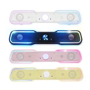 로이체 로이체 RGB LED 게이밍 사운드바 RSB-G5000 레몬 옐로우