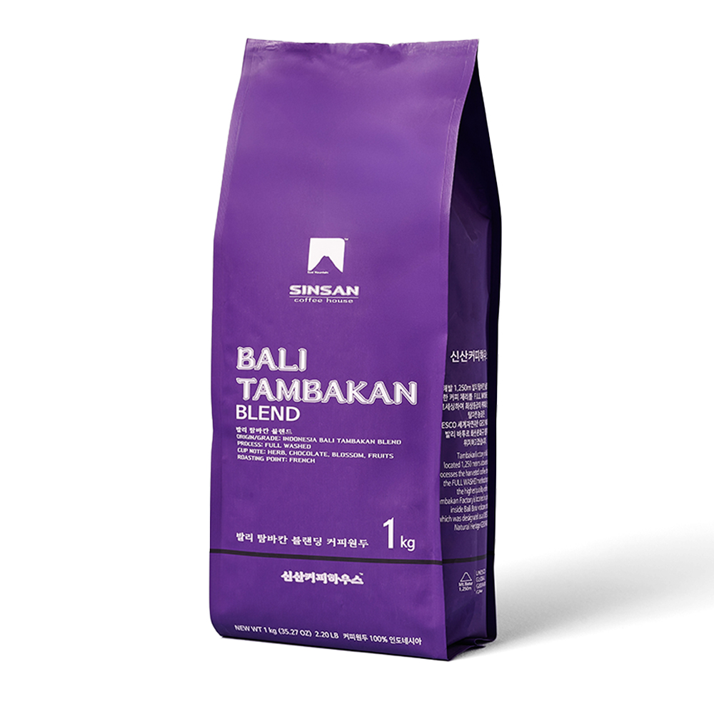 코피<b>발리</b>옴쿠스마 신산 <b>발리</b> 탐바칸 블렌드 홀빈 , 1kg, 1개