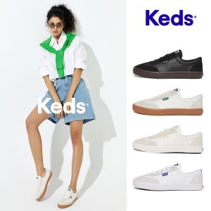 KEDS 25SS 신상 토너먼트레더 소가죽 스니커즈 여성용 TV상품