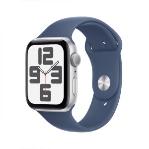 [Apple] Watch SE GPS 44mm 실버 알루미늄 케이스 / 데님 스포츠 밴드 - M/L (MXER3KH/A)