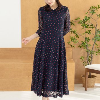 디얼<b>마미 하트</b> 망사 원피스 마담 미시 중년 여성 40대 50대