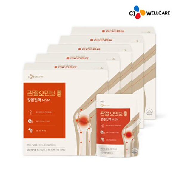 [<b>CJ제일제당</b>]  <b>관절</b>오만보MSM(80ml30포) 5박스