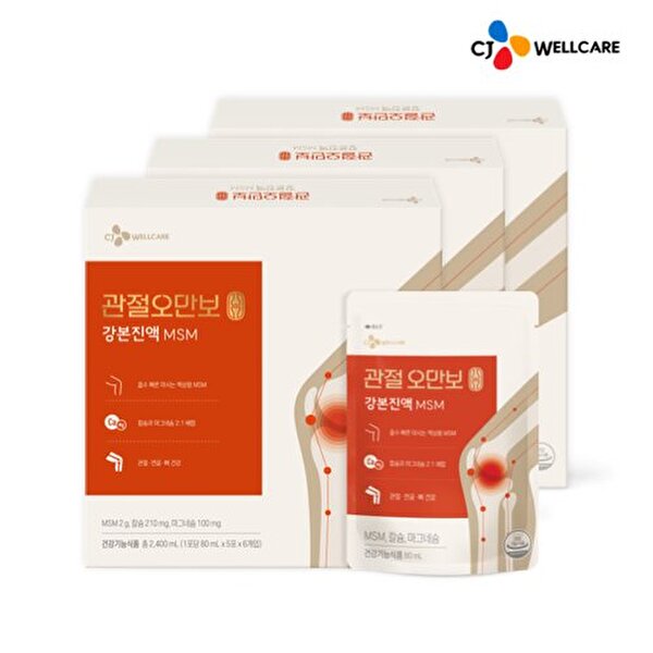 [<b>CJ제일제당</b>]  <b>관절</b>오만보MSM(80ml30포) 3박스