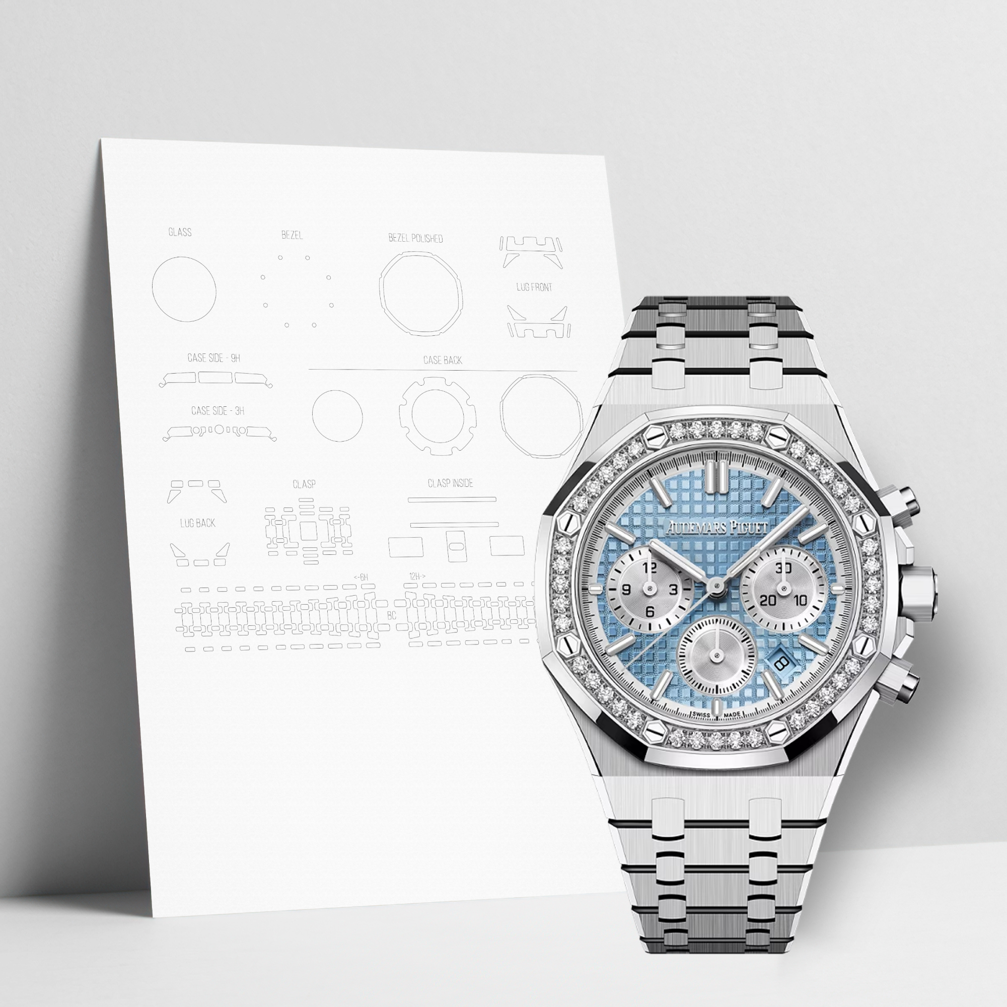 WatchShell 오데마 피게 로열 오크 ZZ 보호필름 26715ST 1356ST 01