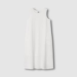 [자주] 여 코튼 시어서커 민소매 원피스 - 화이트 (J135201103)