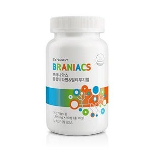 시너지 브래니악스 종합비타민&멀티무기질 90정 어린이 종합비타민
