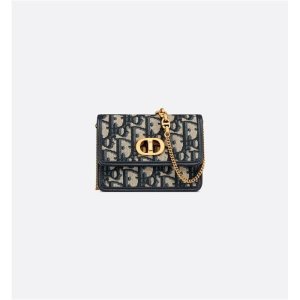 디올 Miss Caro 마이크로 백 블루 Oblique S5170UTZQM928 S5170UTZQM928