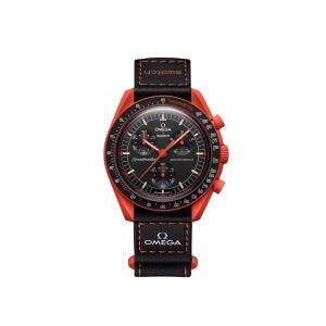 스와치 바이오세라믹 미션 온 어스 라바 시계 x Omega Bioceramic Moon Mission On Earth Lava 오메가 문 130439678