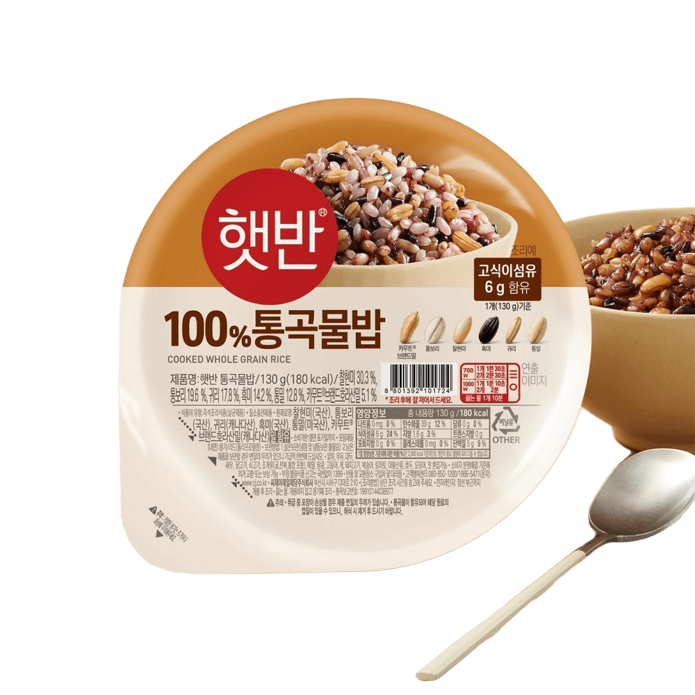CJ제일제당 햇반 100% 통곡물밥 130g, 24개