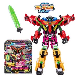 미니특공대 픽셀 파워 픽셀하이퍼킹 변신로봇 자동차 장난감