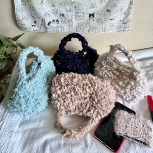 미니 몽실 뜨개백🧶 4칼라🌈 친구선물, mm
