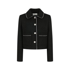 [JJ지고트] 브레이드 디테일 크롭 재킷 (BLACK) GP2M0JK901