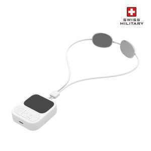 스위스밀리터리 15단계 강도조절 저주파 온열 목걸이형 목 마사지기 SMA-NM500