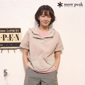 [롯데백화점] 스노우피크 어패럴 루트 여성 후드 반팔 아노락 S25MWRAN69 LE1219125157