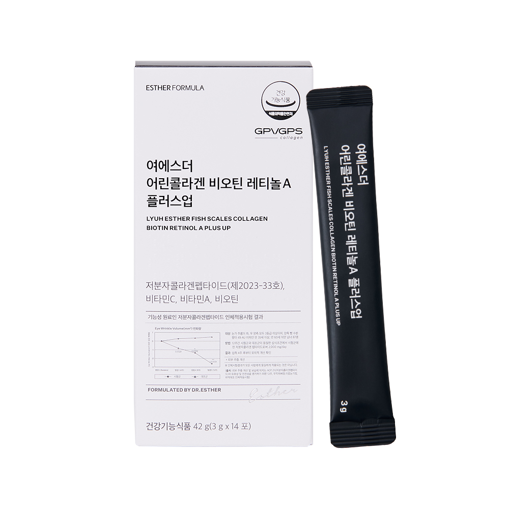 에스더포뮬러 여에스더 어린콜라겐 비오틴 레티놀A 플러스업 3g x 14포, 1개