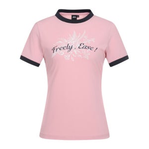 여성 FLOWER 라운드 반팔티셔츠(X2TSW6546LP)