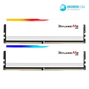 지스킬 [서린공식] G.SKILL DDR5-5600 CL30 RIPJAWS M5 RGB 화이트 패키지 (32GB(16Gx2))