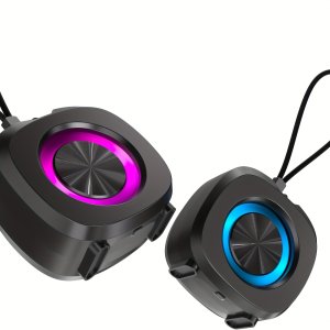 고품질 휴대용 무선 스피커, USB 충전식 블랙 스피커 (6시간 재생 시간, 3.7V/1000mAh 배터리), 파티·욕실·여행·홈·야외 활동에 적합