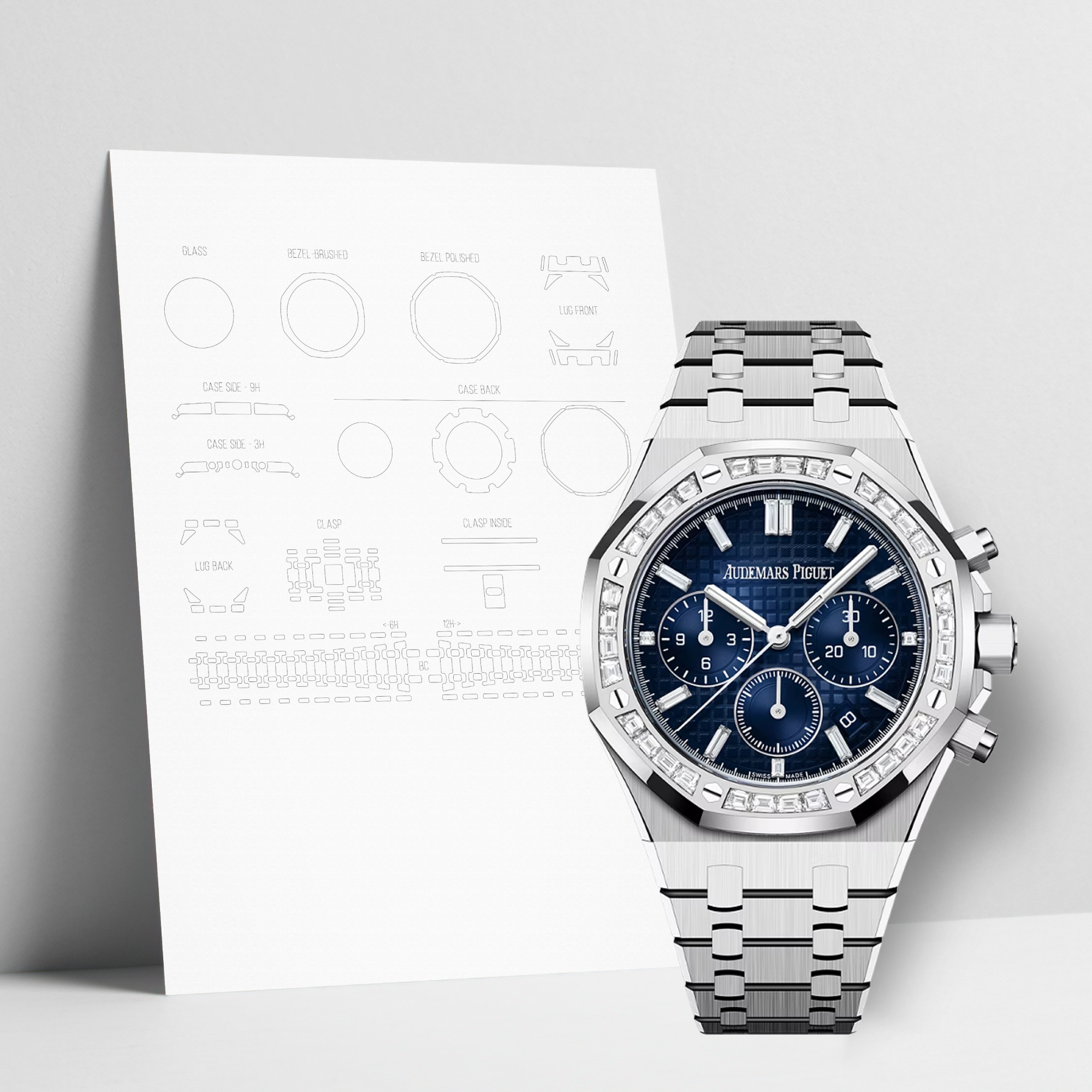 WatchShell 오데마 피게 로열 오크 ZZ 보호필름 26715BC 1356BC 01