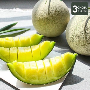 [롯데백화점] 삼촌밥먹자 부드러운 과육 가득 달콤한 국내산 머스크 멜론 2수(3kg내외) LE1208820151