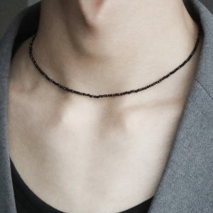 [베이스클레프] 남자 목걸이 블랙 비즈 CLEF Tune NEC CLEF Tune NEC