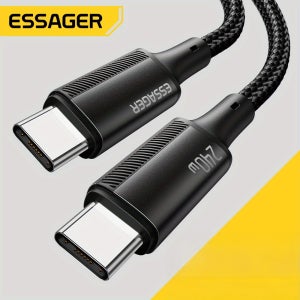 Essager 240W USB Type C 케이블 PD3.1 초고속 충전 Type C 케이블 5A 맥북 프로 아이패드 노트북 샤오미 아이폰 15 프로 맥스용