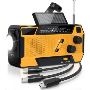 Greadio 2025 최신 다기능 라디오 충전식 7400mWh AM FM  害グッズ