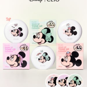 [클리오] [디즈니콜라보] 웨이크업 톤업 쿠션 기획세트 [퍼프2P 추가내장] 4815765