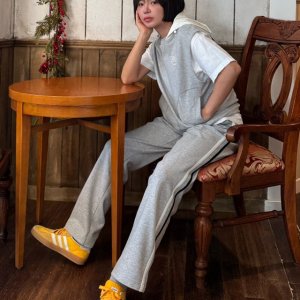 더블플래그 스웻베스트&스웻팬츠 SET 그레이