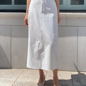 소피아 코튼 컷팅 스커트[스커트DKV31]